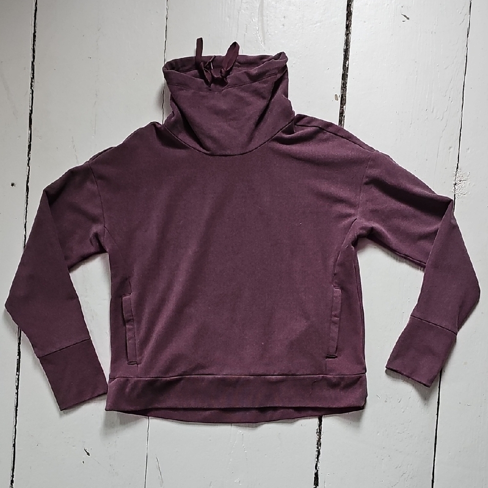 Purple Sweatshirt with Drawstring